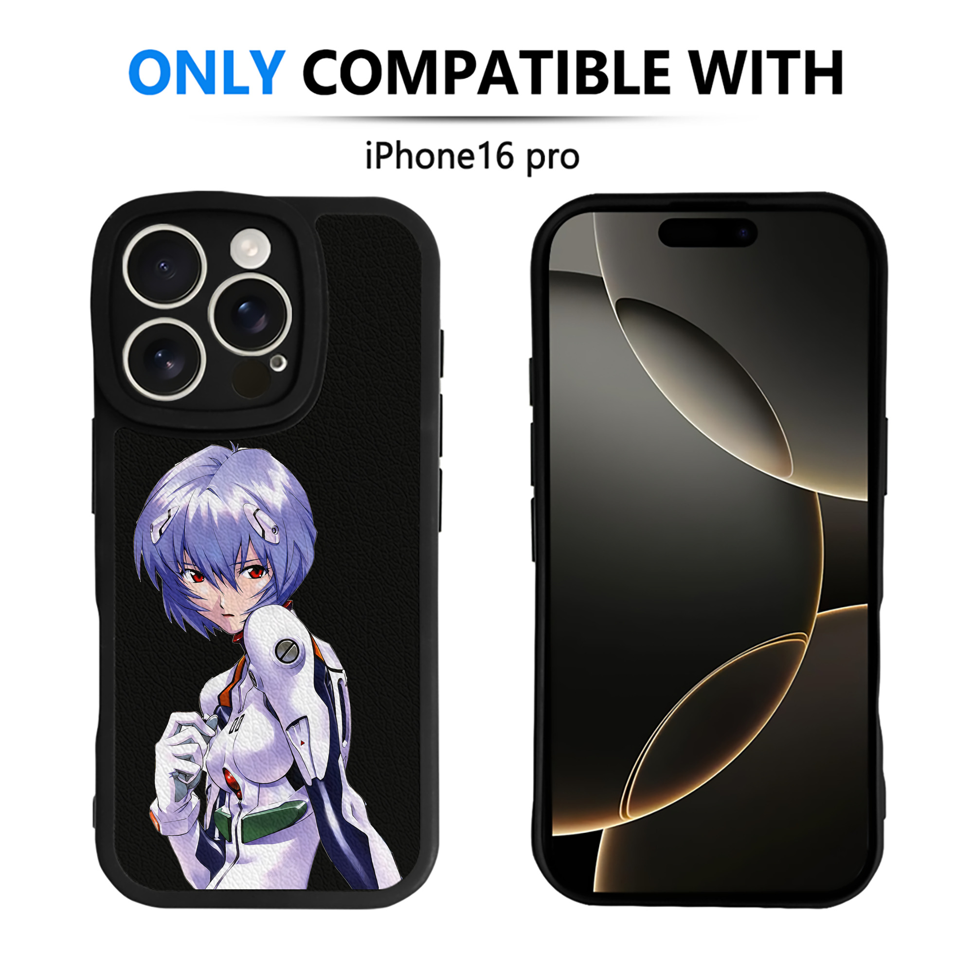 （画像用） EVA 新世紀エヴァンゲリオン 【iPhone 16シリーズ対応】シリコンスマホケース（レザー調） 材質：シリコン